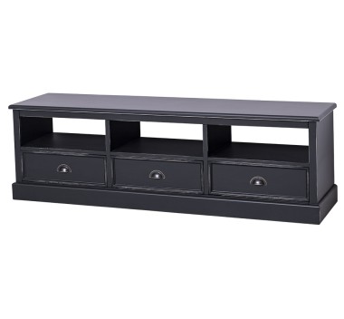 TV chest of drawers with 3 drawers and 3 open spaces