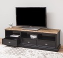 TV chest of drawers with 3 drawers and 3 open spaces