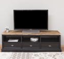 TV chest of drawers with 3 drawers and 3 open spaces