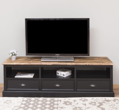 TV chest of drawers with 3 drawers and 3 open spaces