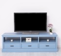 TV chest of drawers with 3 drawers and 3 open spaces