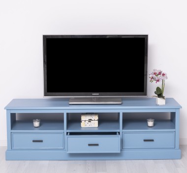 TV chest of drawers with 3 drawers and 3 open spaces