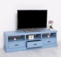 TV chest of drawers with 3 drawers and 3 open spaces