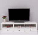 TV chest of drawers with 3 drawers and 3 open spaces