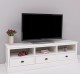 TV chest of drawers with 3 drawers and 3 open spaces