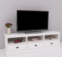 TV chest of drawers with 3 drawers and 3 open spaces