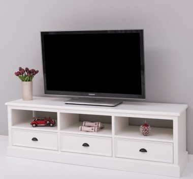 TV chest of drawers with 3 drawers and 3 open spaces