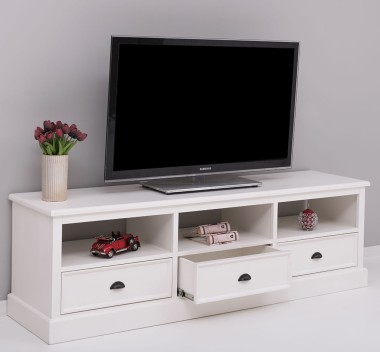 TV chest of drawers with 3 drawers and 3 open spaces
