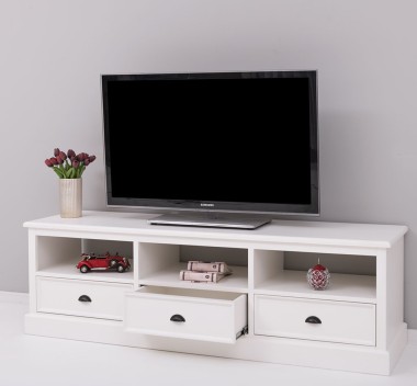 TV chest of drawers with 3 drawers and 3 open spaces