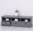 TV chest of drawers with 3 drawers and 3 open spaces