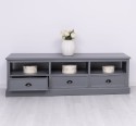 TV chest of drawers with 3 drawers and 3 open spaces