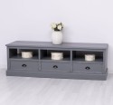 TV chest of drawers with 3 drawers and 3 open spaces
