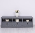 TV chest of drawers with 3 drawers and 3 open spaces