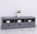 TV chest of drawers with 3 drawers and 3 open spaces