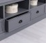 TV chest of drawers with 3 drawers and 3 open spaces