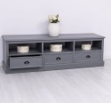 TV chest of drawers with 3 drawers and 3 open spaces