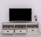 TV chest of drawers with 3 drawers and 3 open spaces