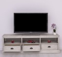 TV chest of drawers with 3 drawers and 3 open spaces