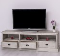 TV chest of drawers with 3 drawers and 3 open spaces