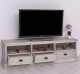 TV chest of drawers with 3 drawers and 3 open spaces