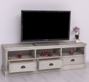TV chest of drawers with 3 drawers and 3 open spaces