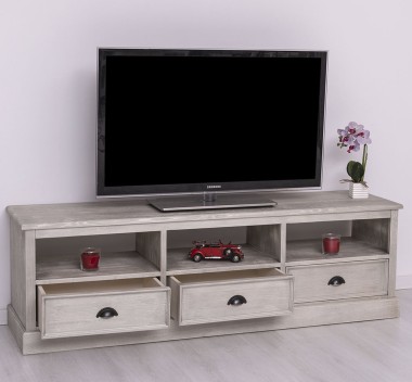 TV chest of drawers with 3 drawers and 3 open spaces