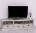 TV chest of drawers with 3 drawers and 3 open spaces