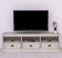 TV chest of drawers with 3 drawers and 3 open spaces