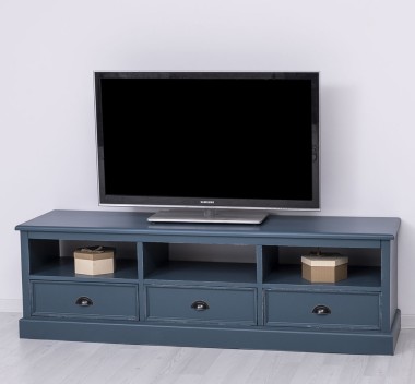 TV chest of drawers with 3 drawers and 3 open spaces