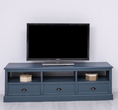 TV chest of drawers with 3 drawers and 3 open spaces
