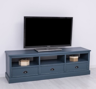 TV chest of drawers with 3 drawers and 3 open spaces