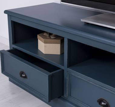 TV chest of drawers with 3 drawers and 3 open spaces