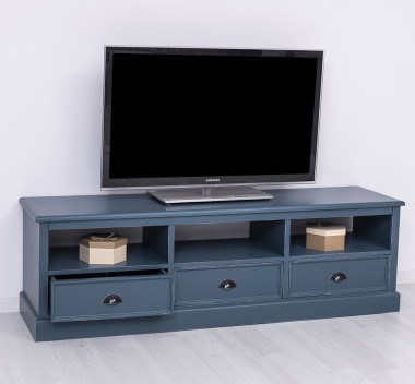 TV chest of drawers with 3 drawers and 3 open spaces