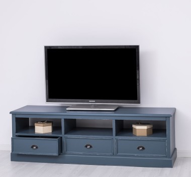 TV chest of drawers with 3 drawers and 3 open spaces