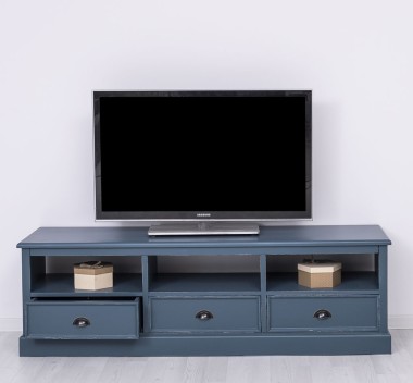 TV chest of drawers with 3 drawers and 3 open spaces