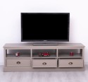 TV chest of drawers with 3 drawers and 3 open spaces