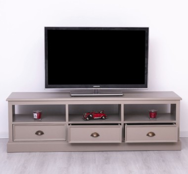 TV chest of drawers with 3 drawers and 3 open spaces