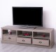 TV chest of drawers with 3 drawers and 3 open spaces