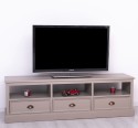 TV chest of drawers with 3 drawers and 3 open spaces