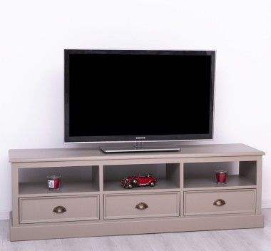 TV chest of drawers with 3 drawers and 3 open spaces