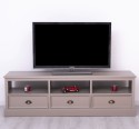 TV chest of drawers with 3 drawers and 3 open spaces