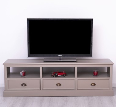 TV chest of drawers with 3 drawers and 3 open spaces