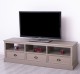 TV chest of drawers with 3 drawers and 3 open spaces
