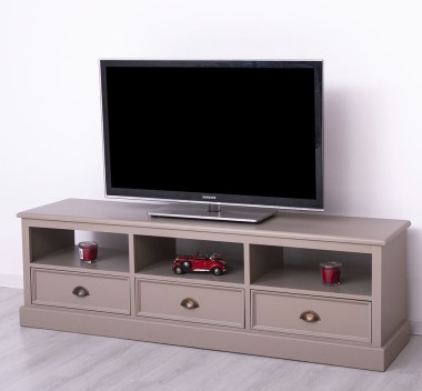 TV chest of drawers with 3 drawers and 3 open spaces