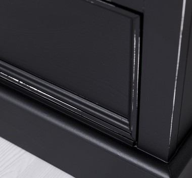 TV chest of drawers with 3 drawers and 3 open spaces