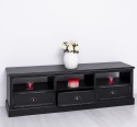 TV chest of drawers with 3 drawers and 3 open spaces