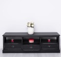 TV chest of drawers with 3 drawers and 3 open spaces