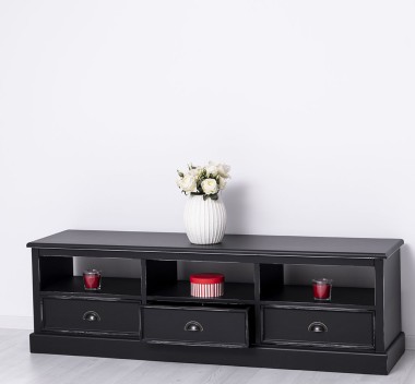 TV chest of drawers with 3 drawers and 3 open spaces