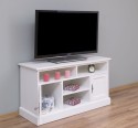TV chest of drawers with 2 doors and 4 open spaces