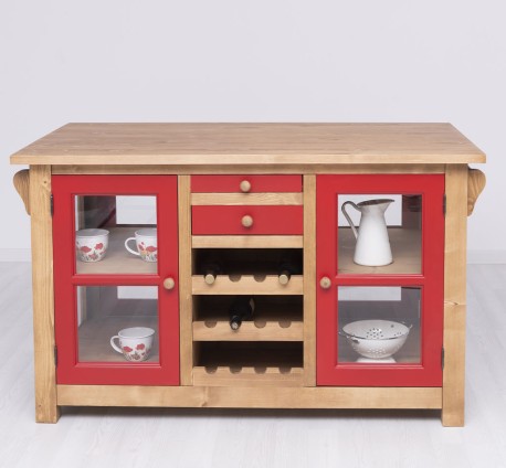 Kitchen island with doors...